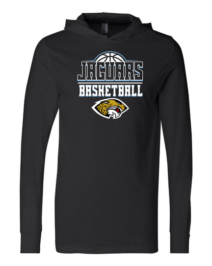 Jaguars Basketball 3D - Adult Hooded Long Sleeve