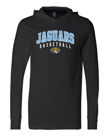 Jaguars Basketball - Adult Hooded Long Sleeve