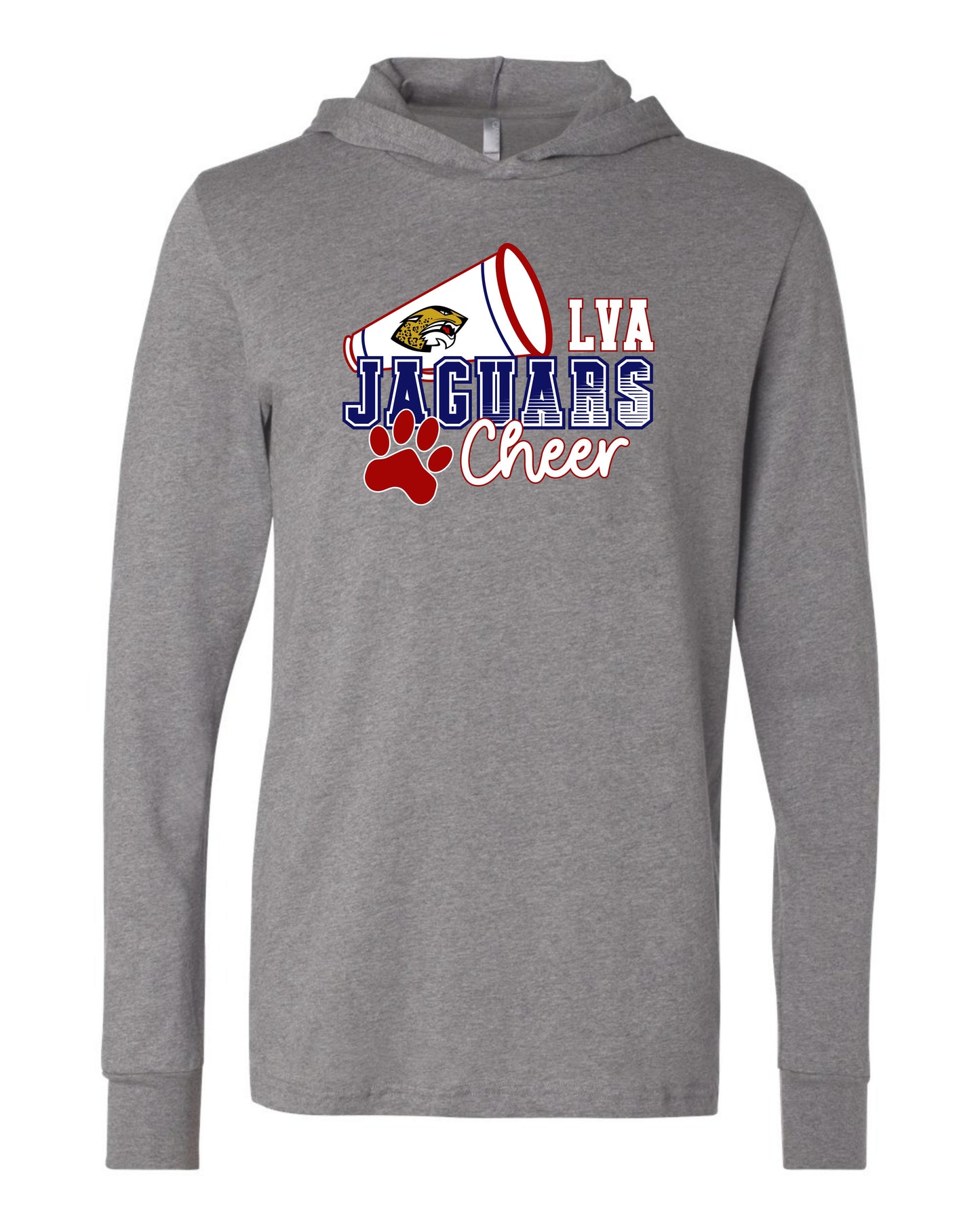 Jaguars Mega-Cheer - Adult Hooded Long Sleeve