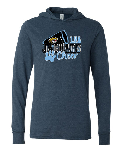 Jaguars Mega-Cheer - Adult Hooded Long Sleeve