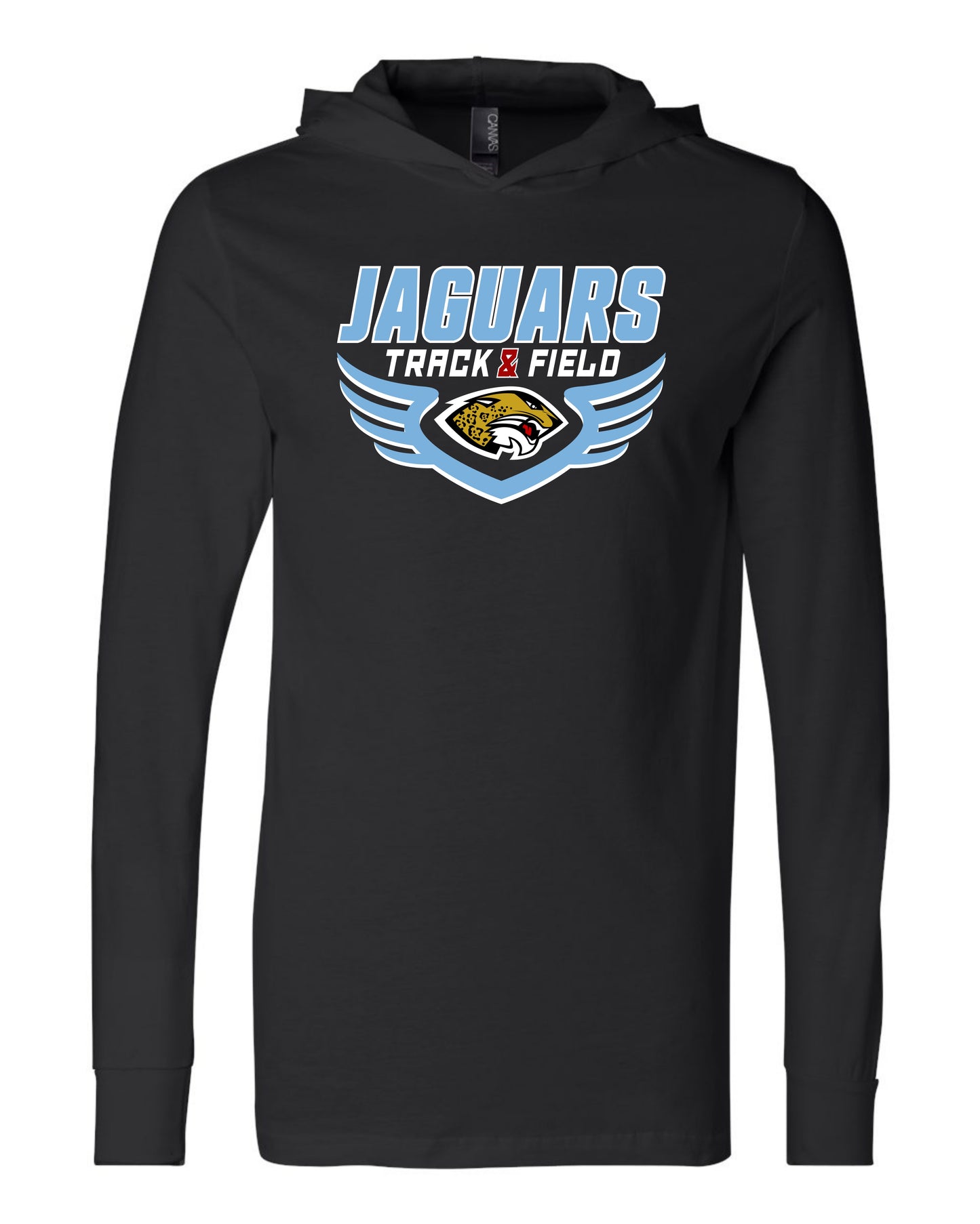 Jaguars Track & Field Wings - Adult Hooded Long Sleeve