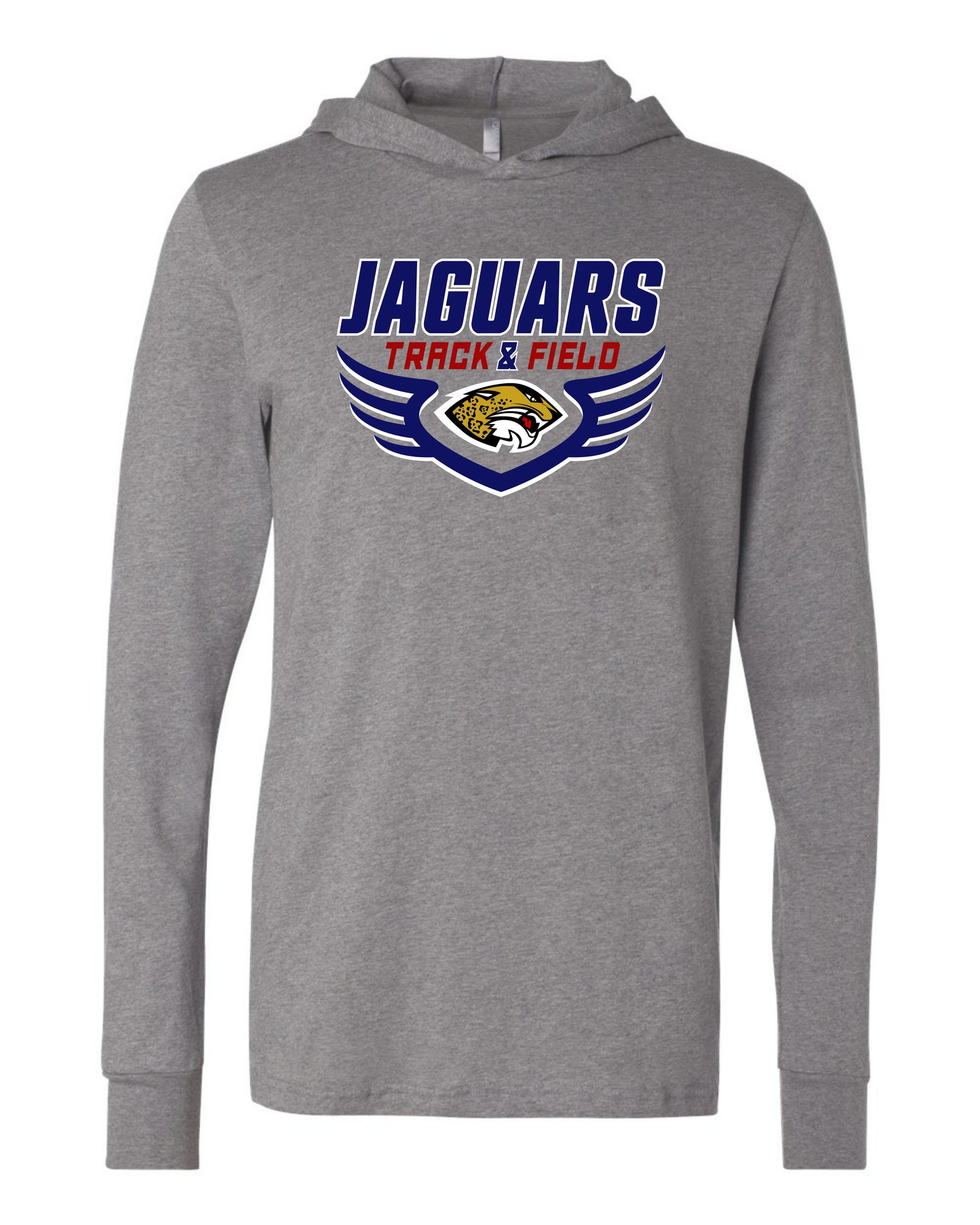 Jaguars Track & Field Wings - Adult Hooded Long Sleeve