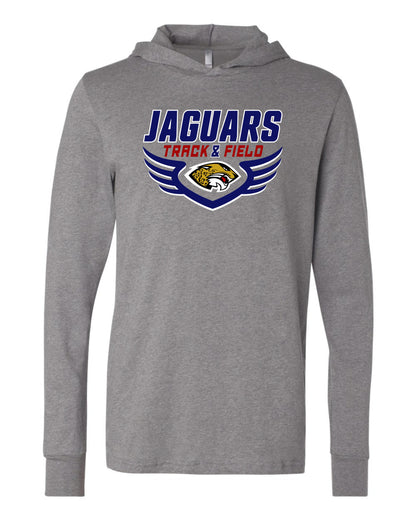 Jaguars Track & Field Wings - Adult Hooded Long Sleeve