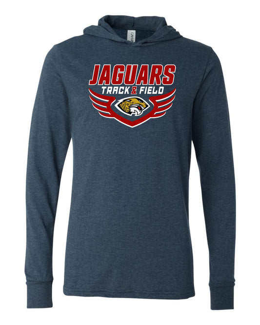 Jaguars Track & Field Wings - Adult Hooded Long Sleeve