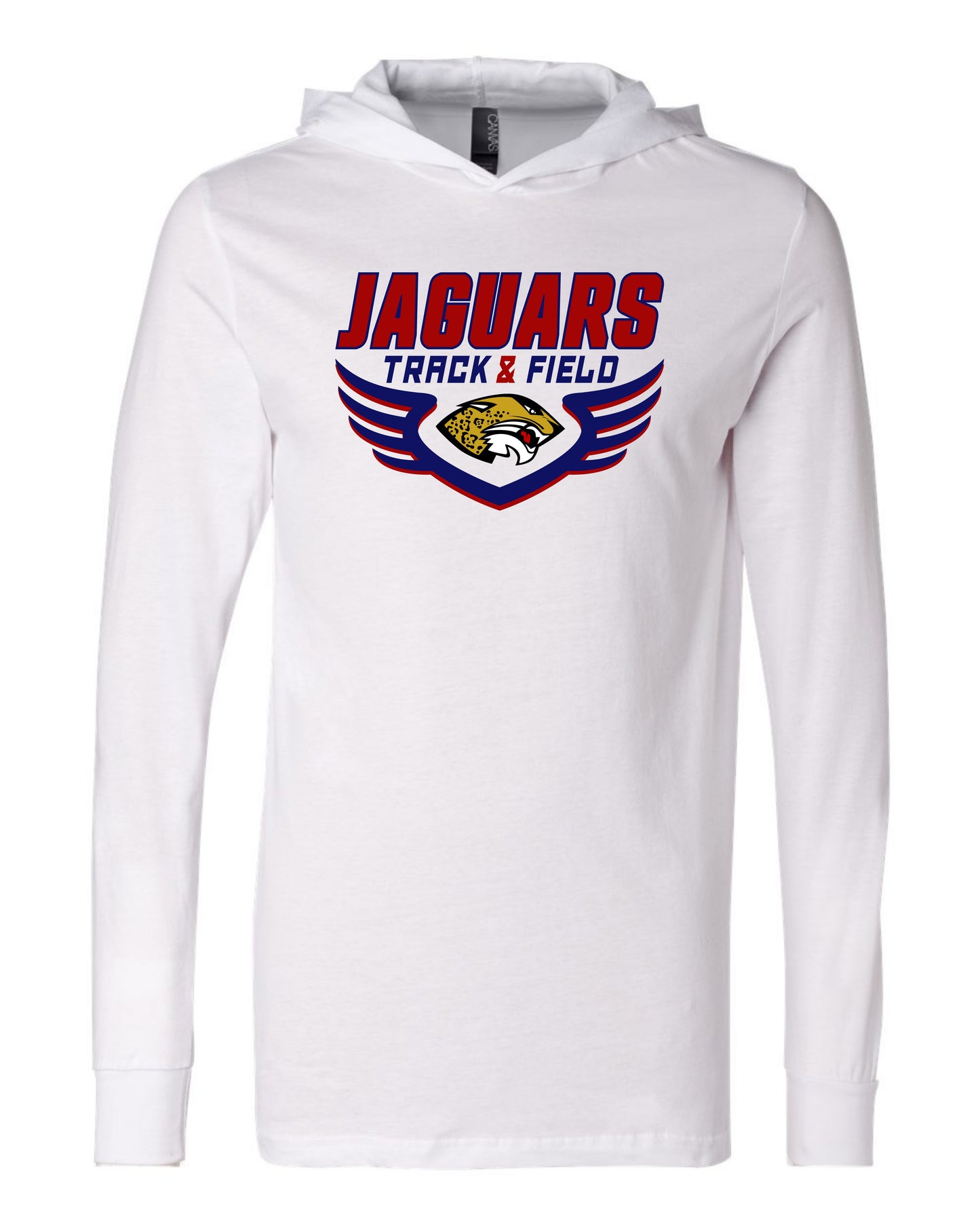 Jaguars Track & Field Wings - Adult Hooded Long Sleeve