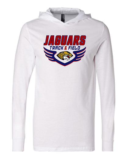 Jaguars Track & Field Wings - Adult Hooded Long Sleeve