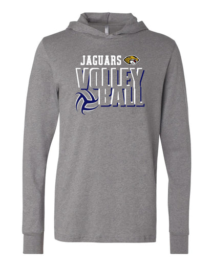 Jaguars Volleyball 3D - Adult Hooded Long Sleeve