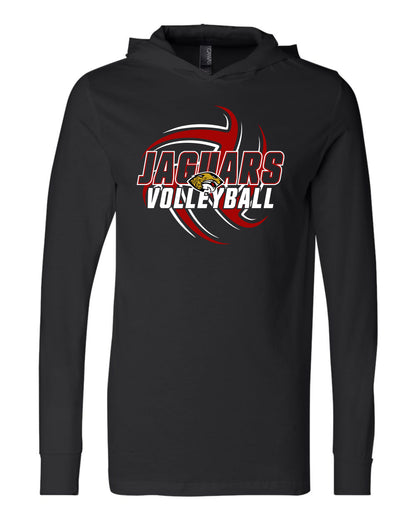 Jaguars Volleyball - Adult Hooded Long Sleeve