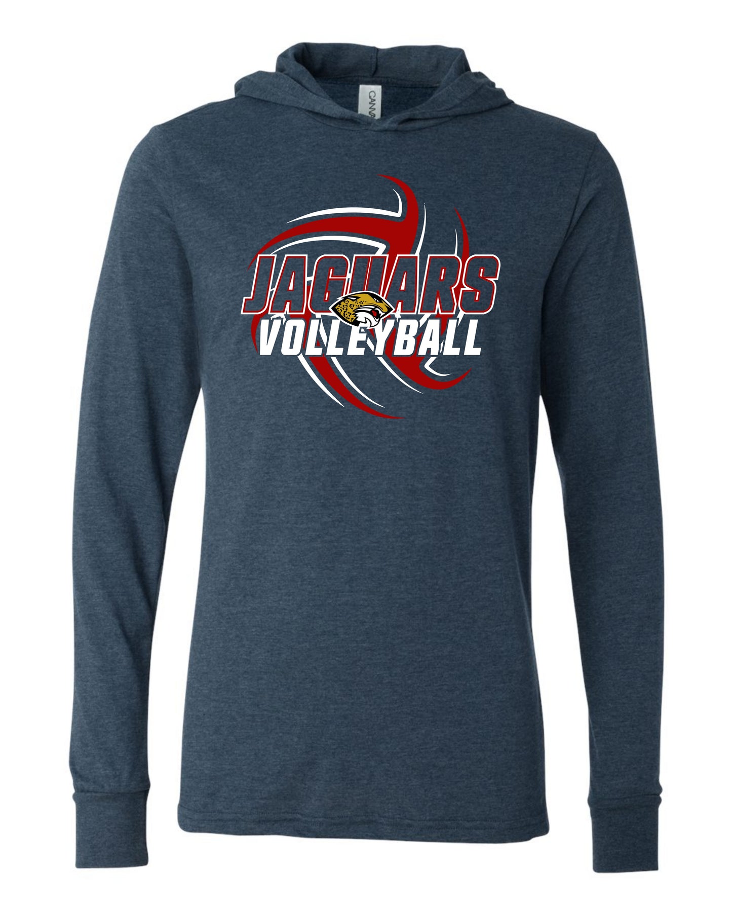 Jaguars Volleyball - Adult Hooded Long Sleeve