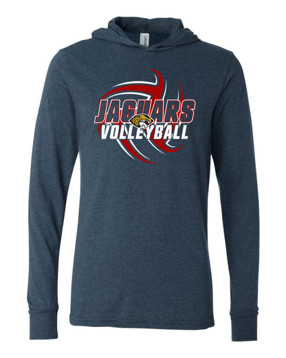 Jaguars Volleyball - Adult Hooded Long Sleeve