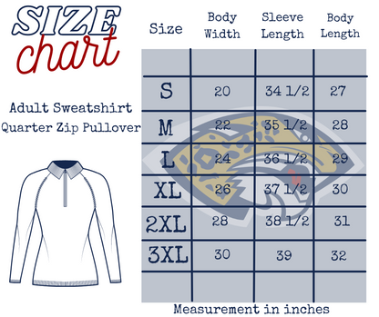 Elementary & Middle School Uniform - Adult Quarter Zip (Sweatshirt)