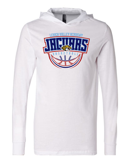 LVA Jaguars Basketball Abstract - Adult Hooded Long Sleeve