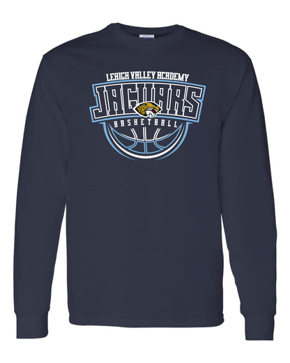 LVA Jaguars Basketball Abstract - Adult Long Sleeve