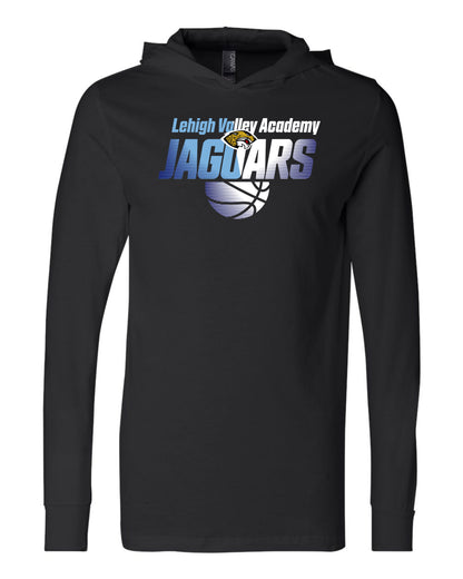 LVA Jaguars Basketball Ombre - Adult Hooded Long Sleeve