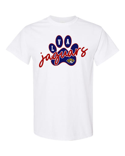 LVA Jaguars Paw - Adult Tee (Design Color Set 1)