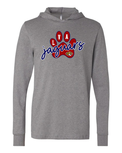 LVA Jaguars Paw - Adult Hooded Long Sleeve (Design Color Set 2)