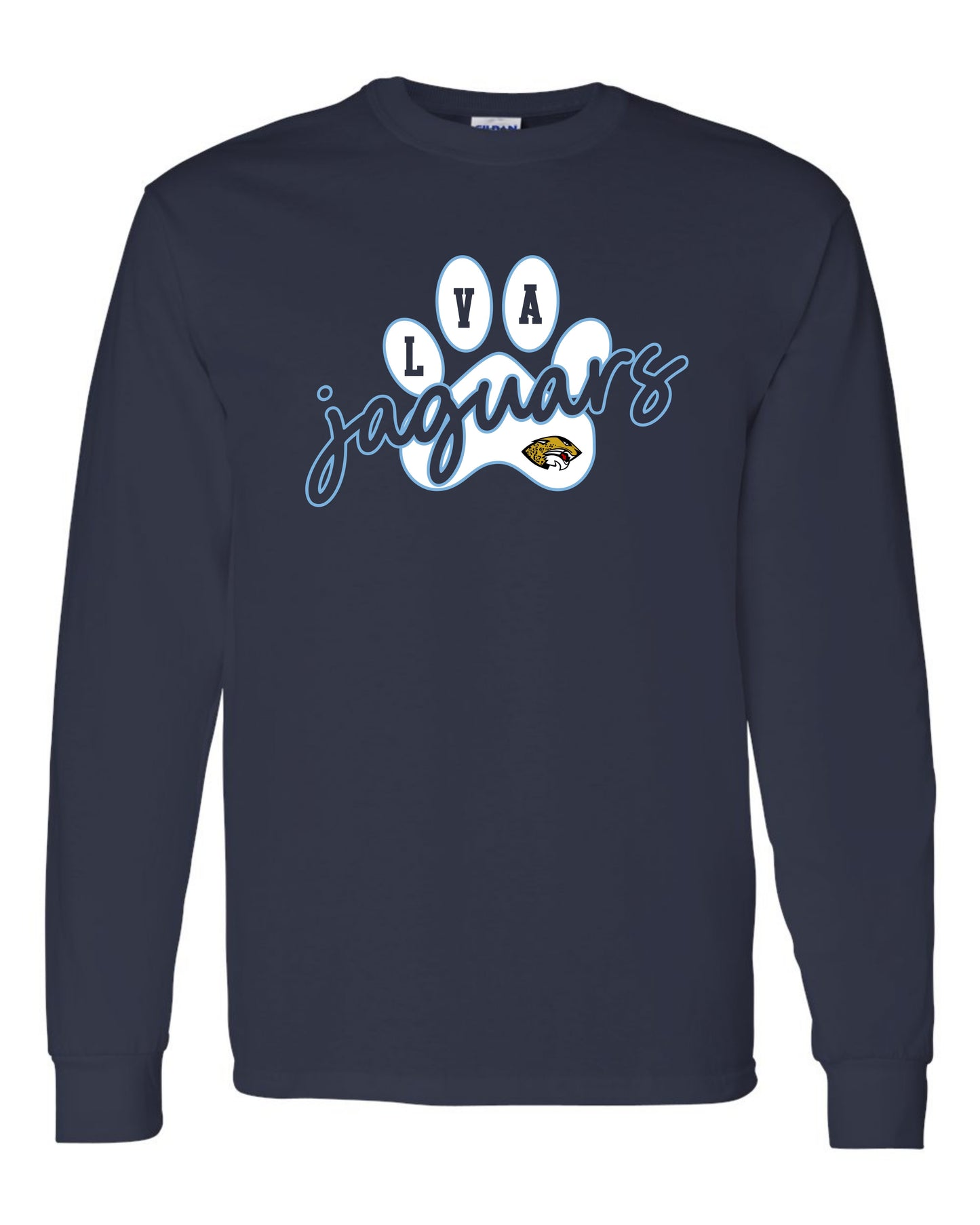 LVA Jaguars Paw - Adult Long Sleeve (Design Color Set 2)