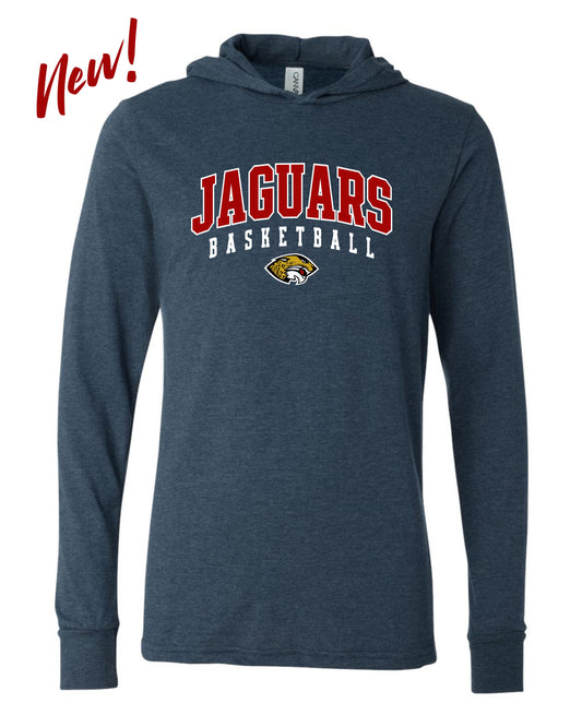 Jaguars Basketball - Adult Hooded Long Sleeve
