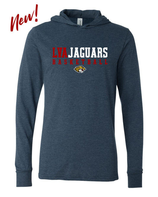 LVAJaguars Basketball - Adult Hooded Long Sleeve